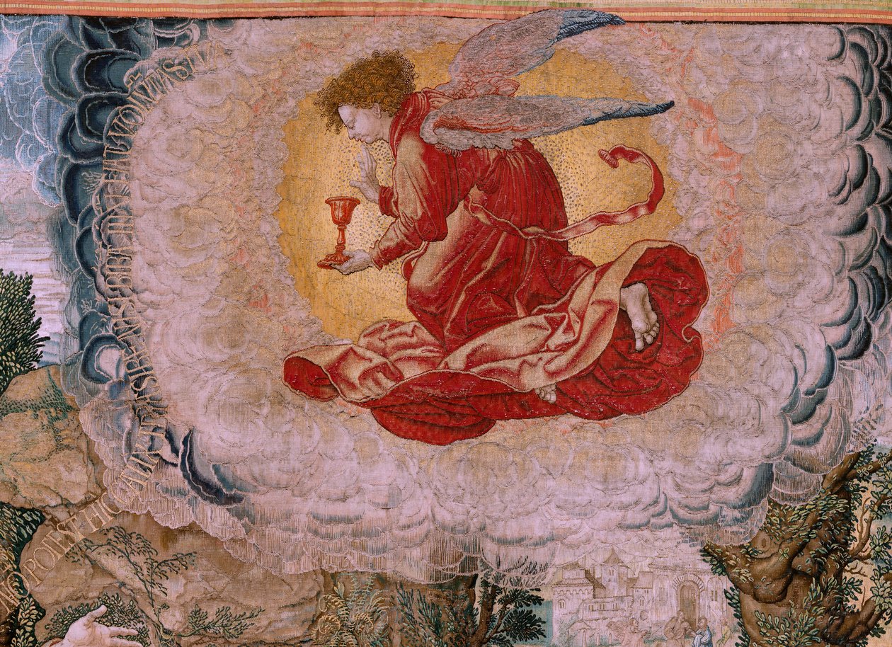 Serie La Passione di Cristo. Cristo nel Monte degli Ulivi. Manifattura Pieter de Pannemaeker, Bruxelles. Modelli di Barend van Orley. Ca 1518-1522. da Bernard van Orley