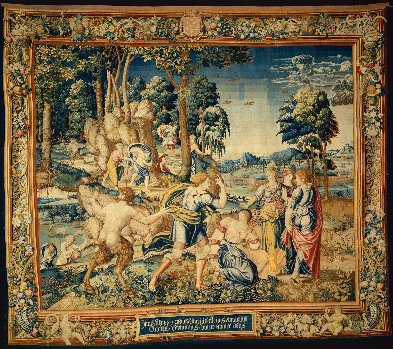 Pomona sorpresa da Vertumno e altri pretendenti, dalla storia di Vertumno e Pomona da Bernard van Orley