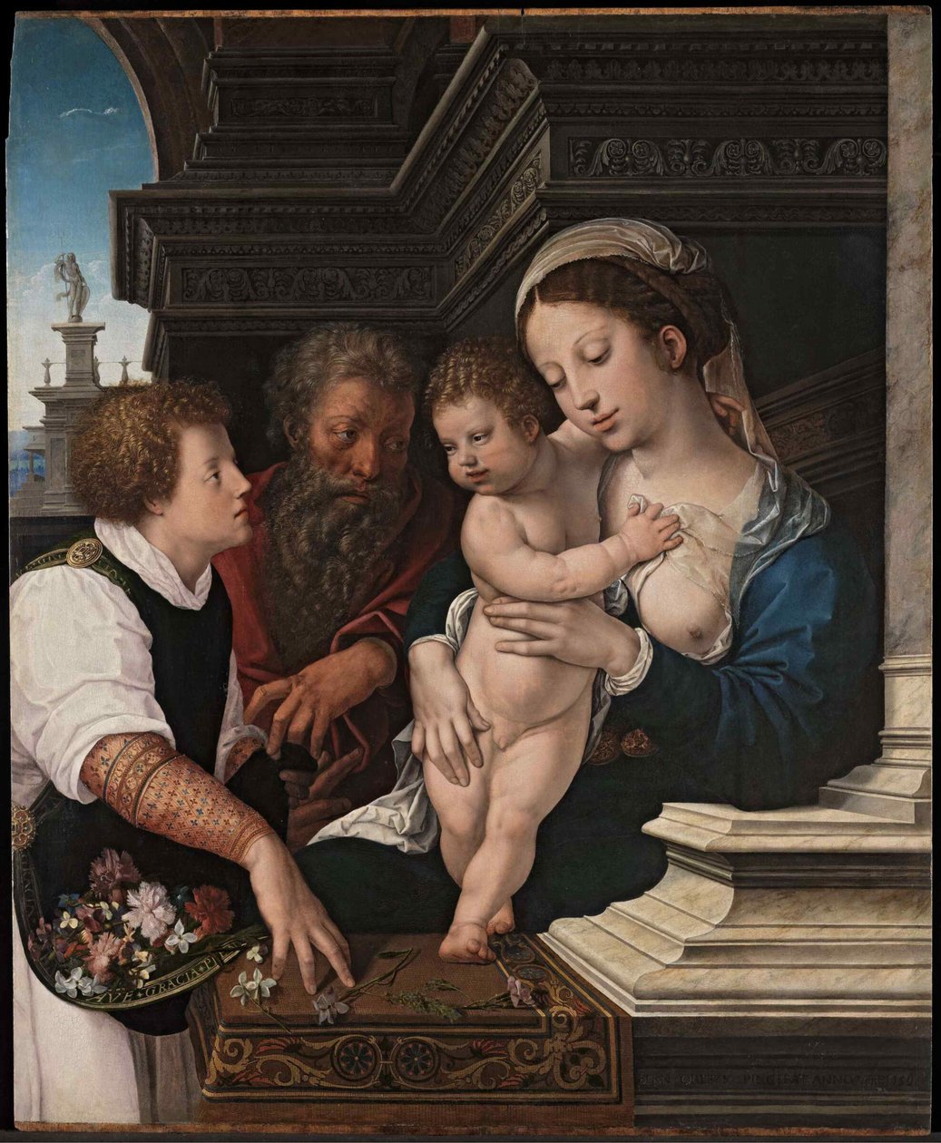 La Sacra Famiglia, ca 1521 da Bernard van Orley