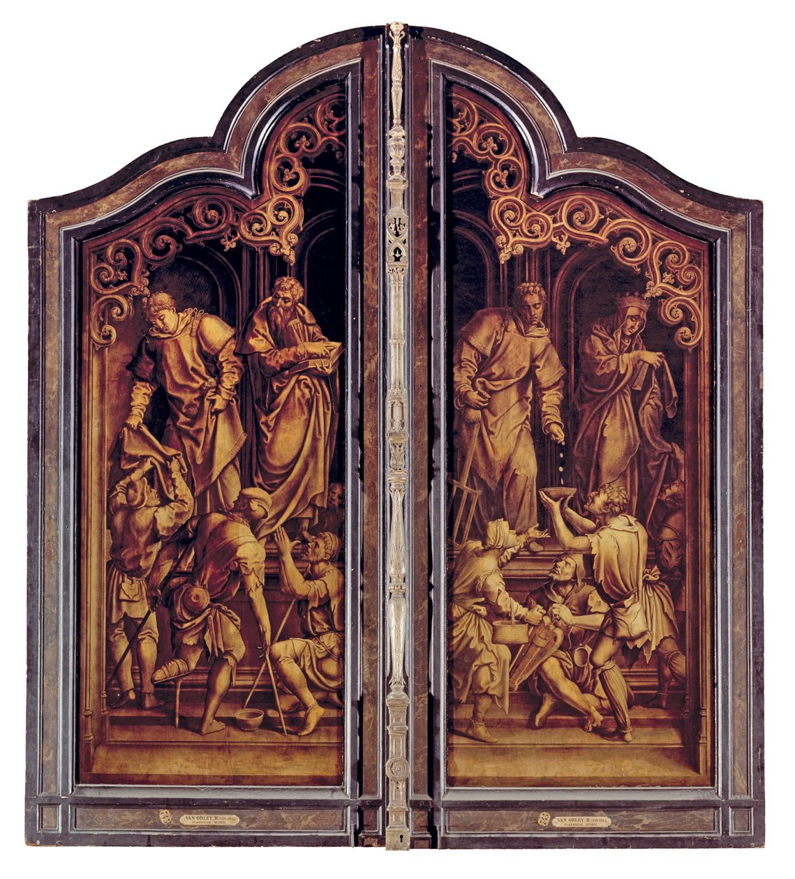 Il Giudizio Universale e le Sette Opere di Misericordia, chiuso da Bernard van Orley