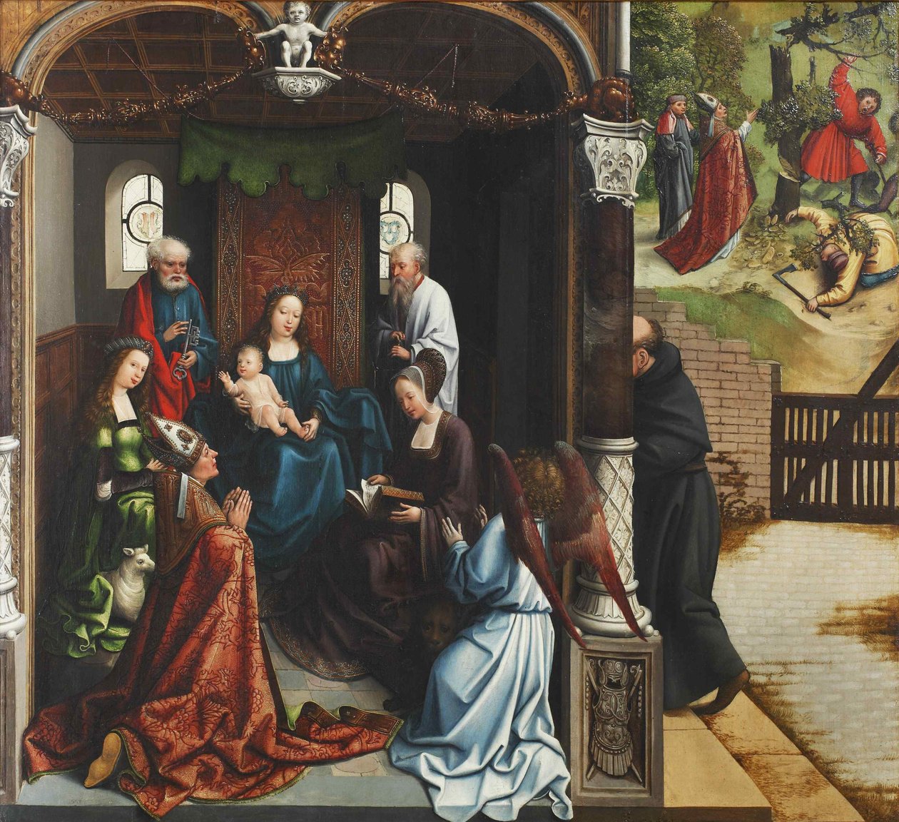 Vergine e Bambino adorati da San Martino, 1514 da Bernard van Orley