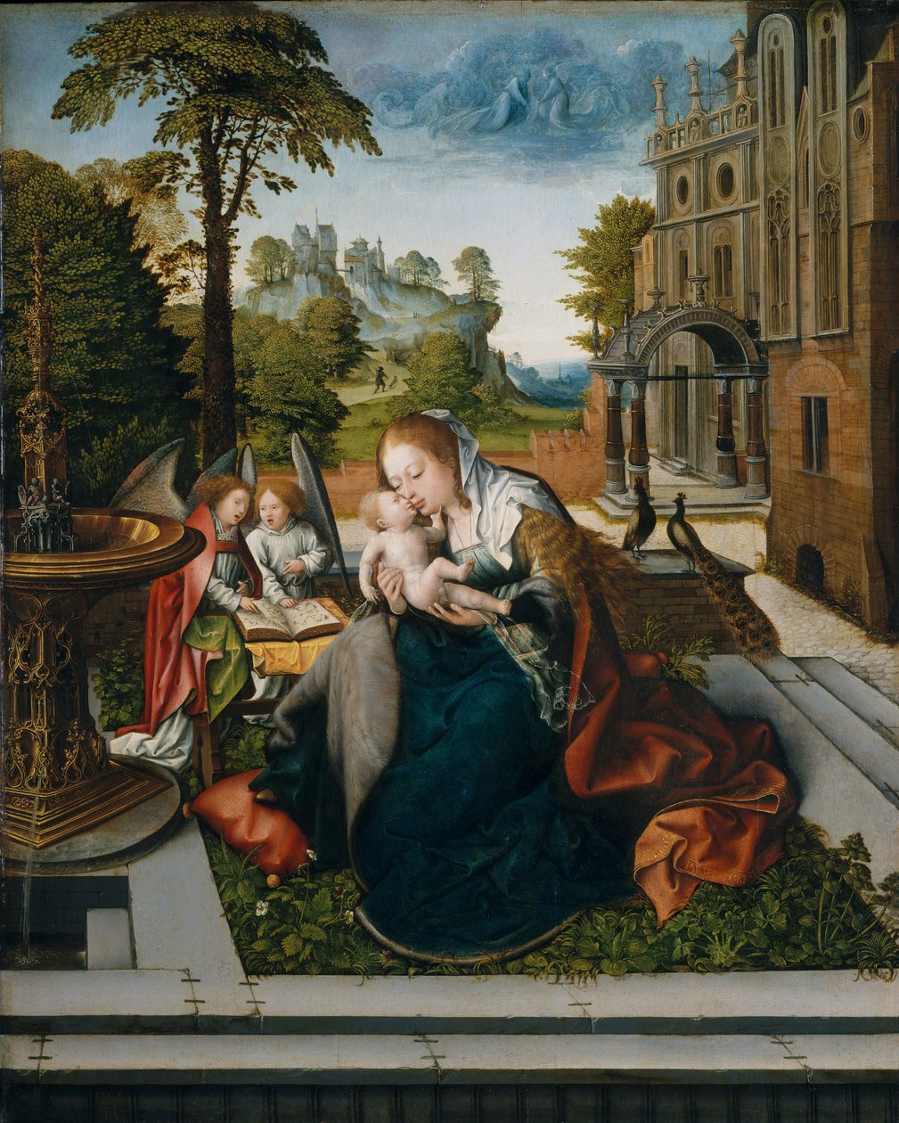 Vergine e Bambino con Angeli da Bernard van Orley