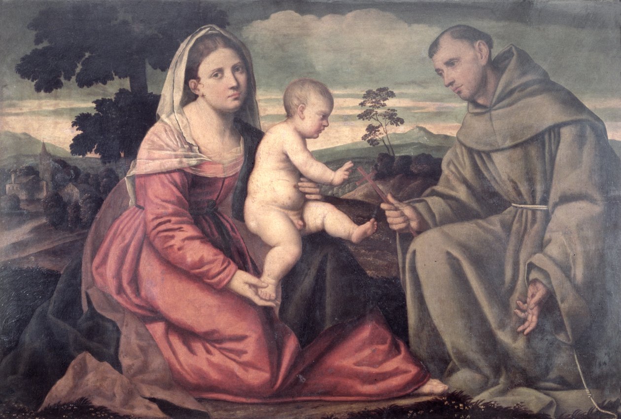 Madonna e Bambino con San Francesco da Bernardino Licinio