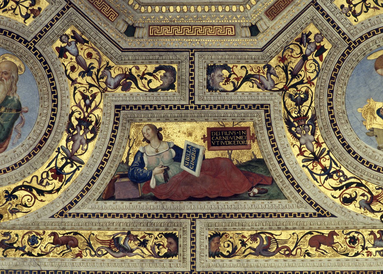 Volta del Presbiterio con la Sibilla Cimmeria, Santa Maria del Popolo, Roma, c.1484-92 da Bernardino di Betto Pinturicchio