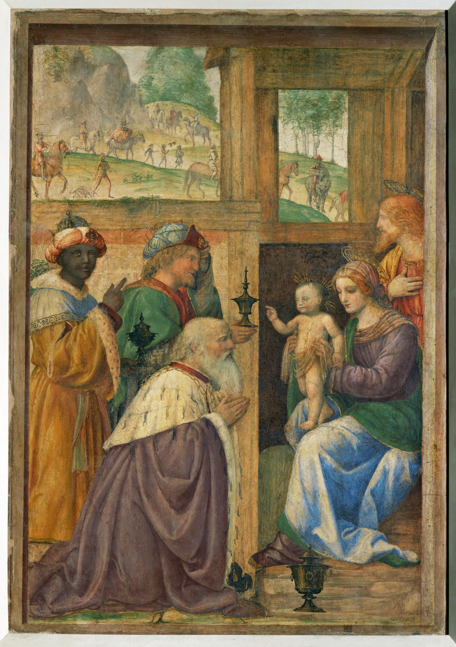 Adoration des rois - Adorazione dei re ... da Bernardino (attr. to) Luini