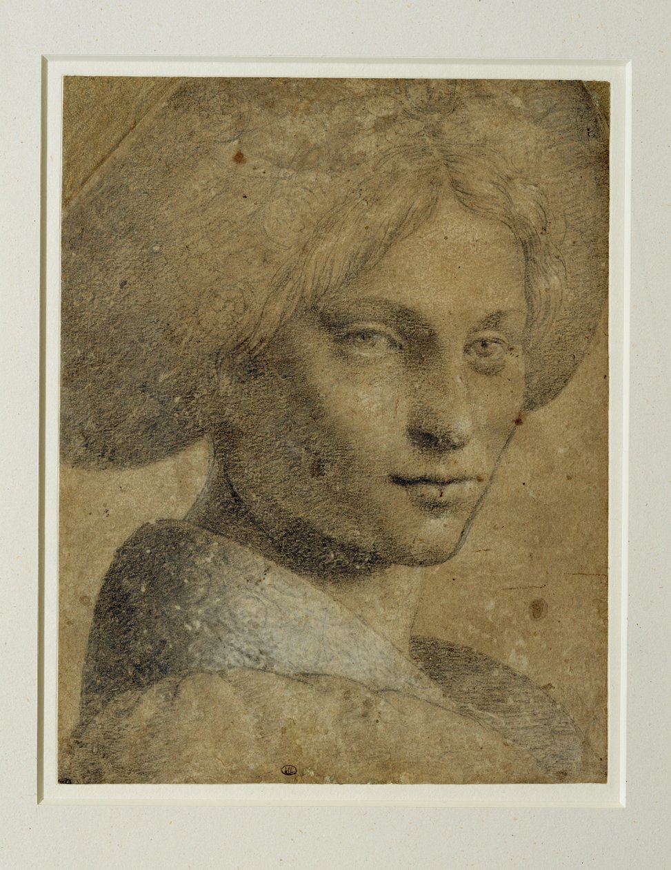 Ritratto di donna con turbante, di tre quarti a destra ... da Bernardino (attr. to) Luini
