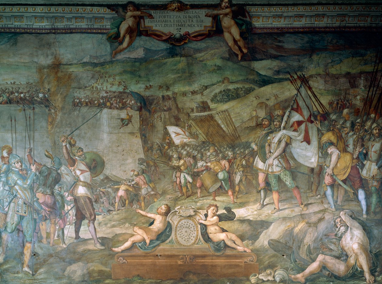 Battaglia di Bona tra genovesi e turchi, 16 settembre da Bernardino Barbatelli Poccetti