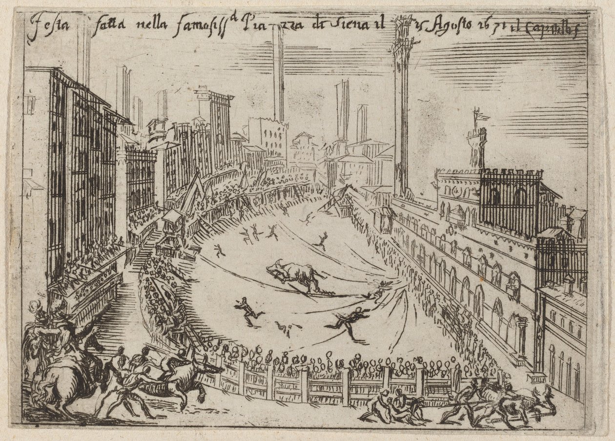 La Piazza, Siena da Bernardino Capitelli