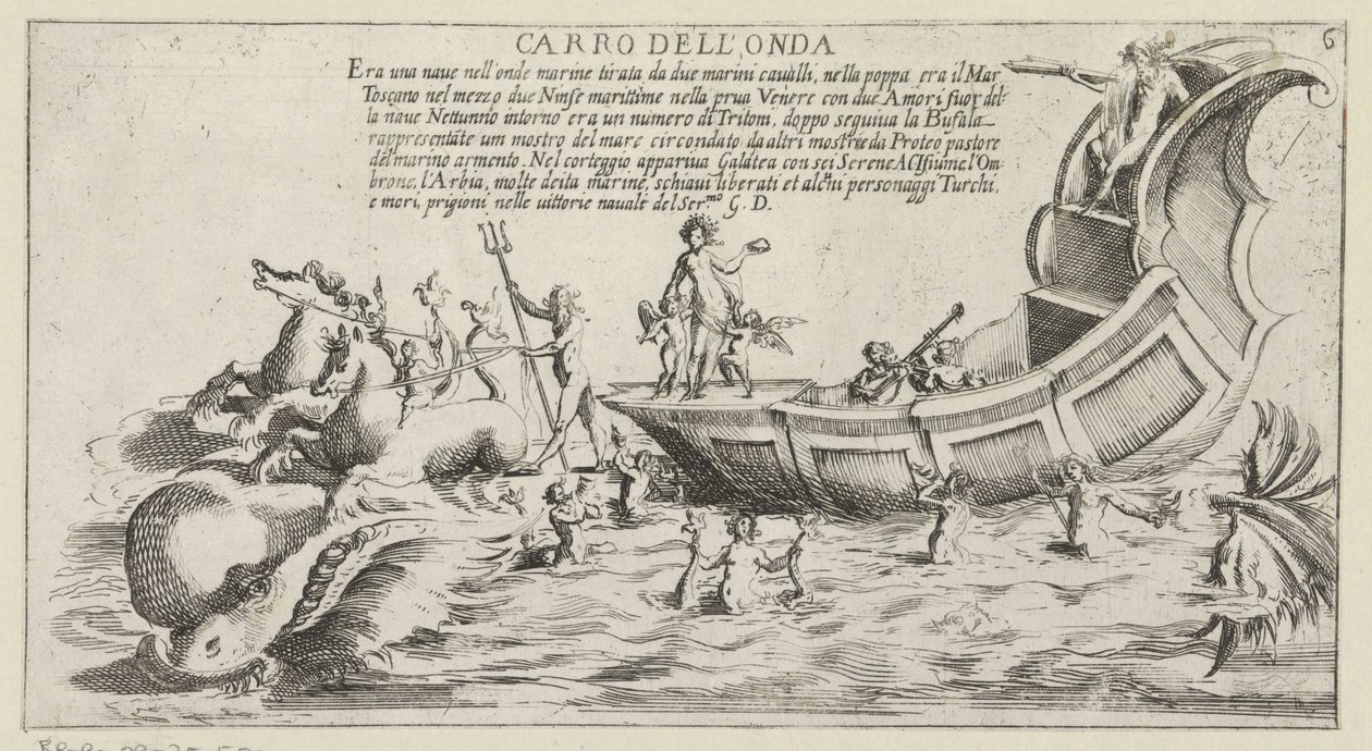 Carro trionfale del distretto senese Onda da Bernardino Capitelli