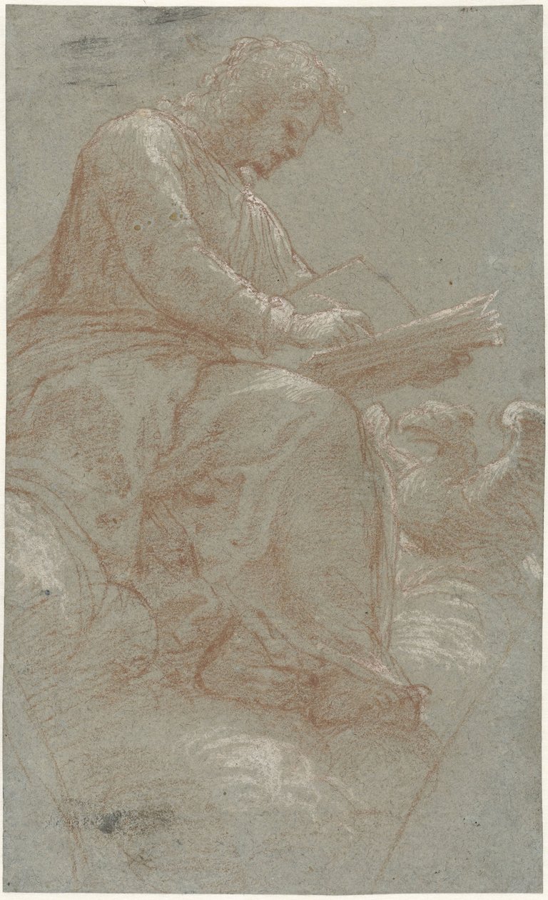 San Giovanni scrivente sulle nuvole da Bernardino Lanino (possibly)