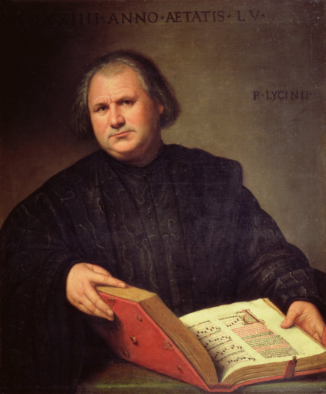 Ritratto di uomo con messale da Bernardino Licinio