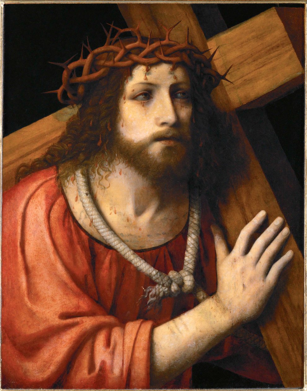 Cristo portacroce (legno di pioppo) da Bernardino Luini
