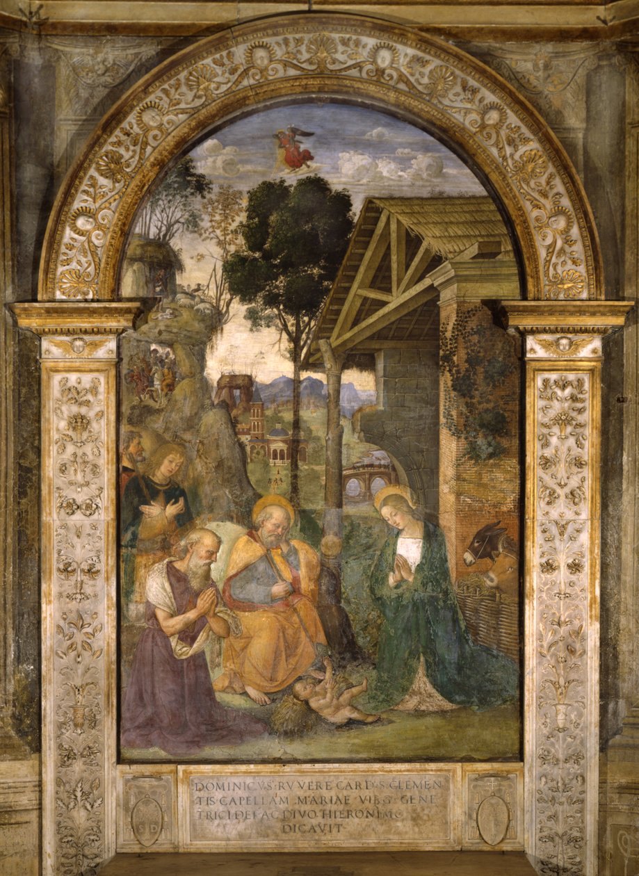 Adorazione del Bambino da Bernardino di Betto Pinturicchio