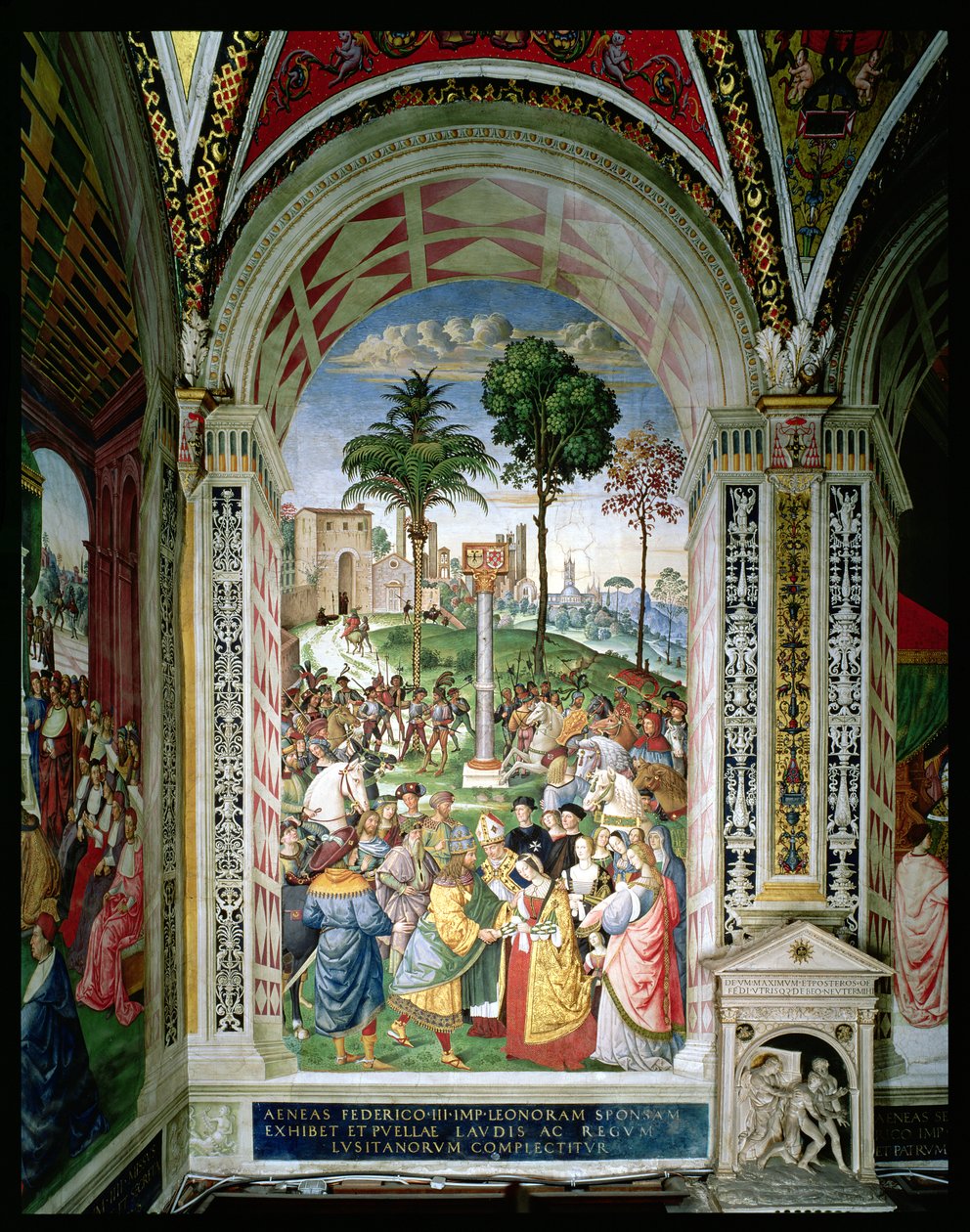 Enea Silvio Piccolomini (1405-64) presenta Eleonora d