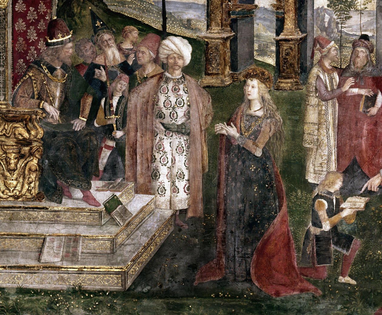 (dettaglio) della disputa di Santa Caterina d