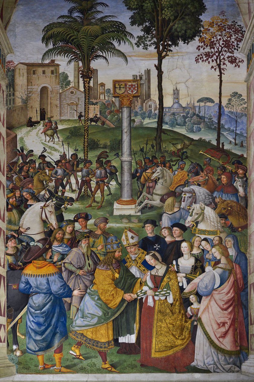 Italia Toscana Siena, Cattedrale Duomo: La Biblioteca Piccolomini - L