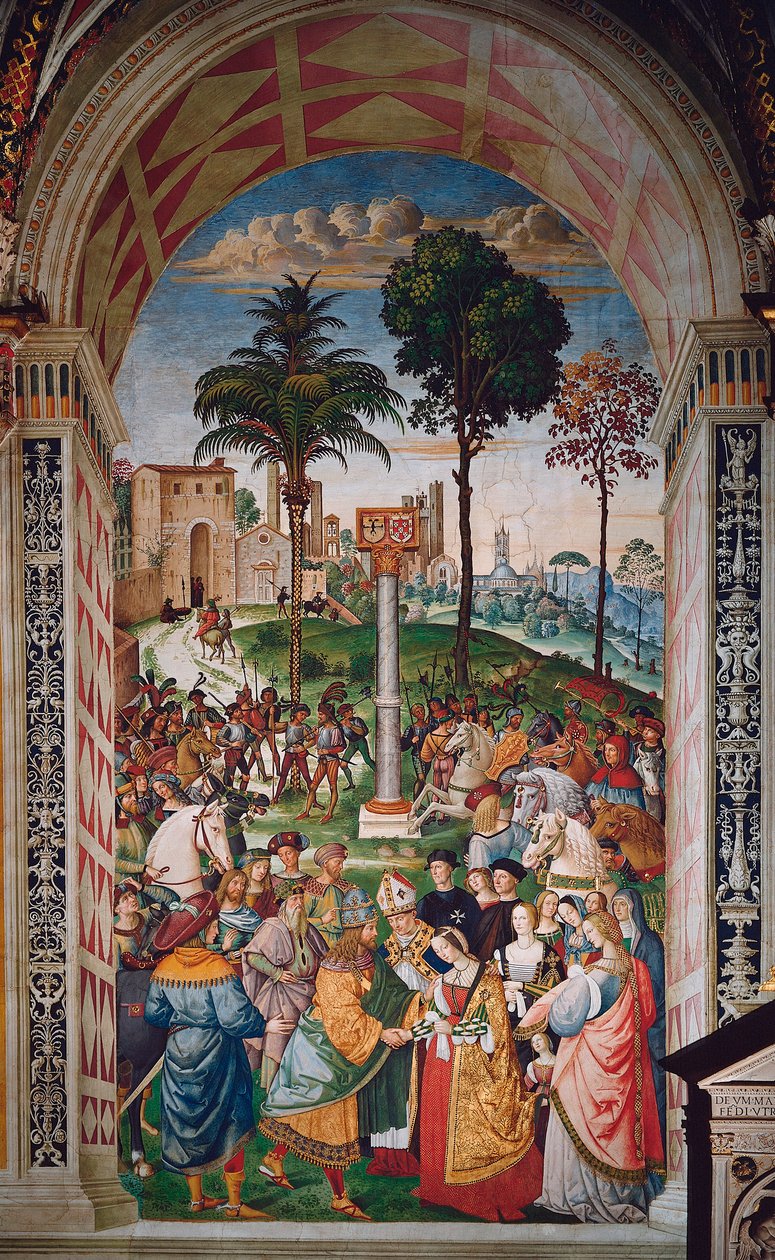 Vita di Papa Pio II (Enea Silvio Piccolomini) da Bernardino di Betto Pinturicchio