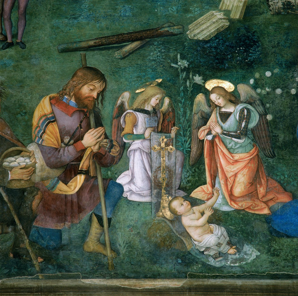 Il Bambino Gesù (dettaglio della Natività) da Bernardino di Betto Pinturicchio
