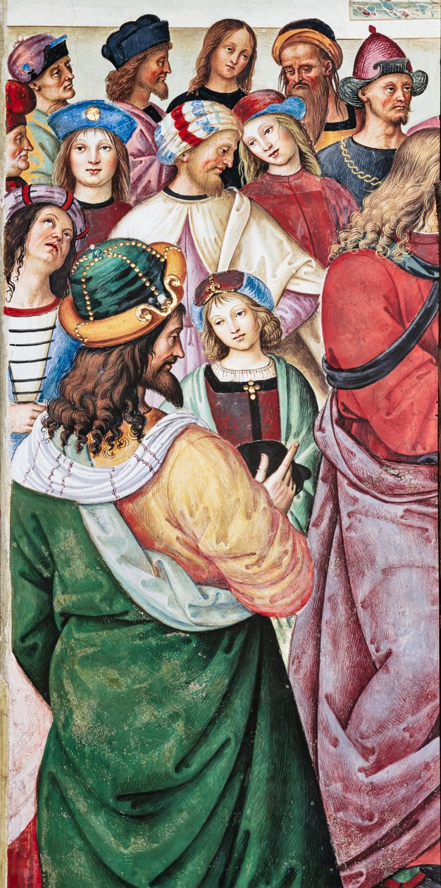 Biblioteca Piccolomini, parete nord-est: "Enea Silvio tiene un