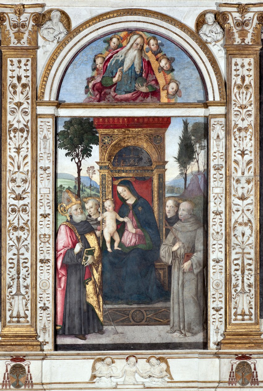 Vergine con bambino e sant