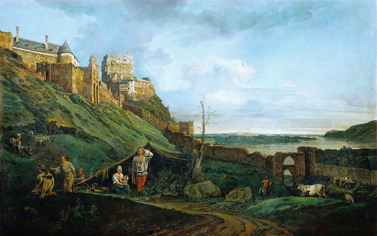 Le Rovine di Theben sulla March da Bernardo Bellotto