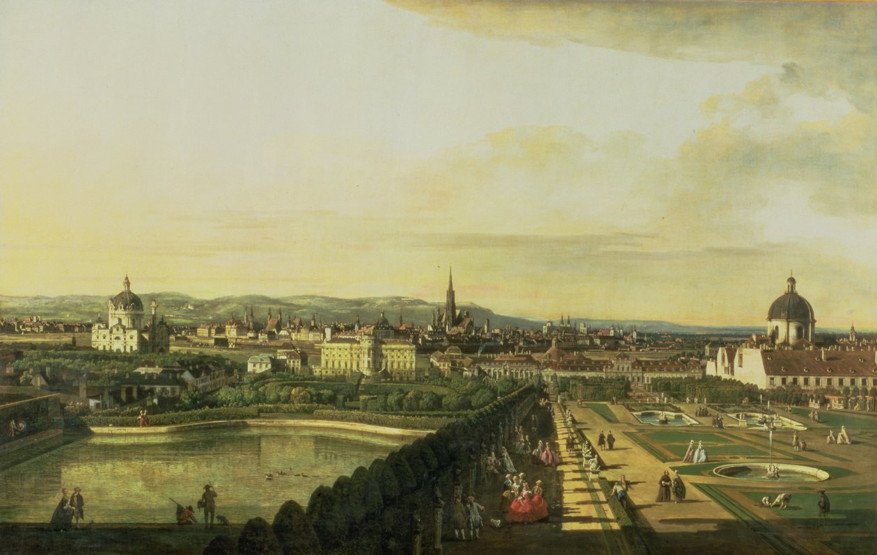 Il Belvedere da Gesehen, Vienna da Bernardo Bellotto