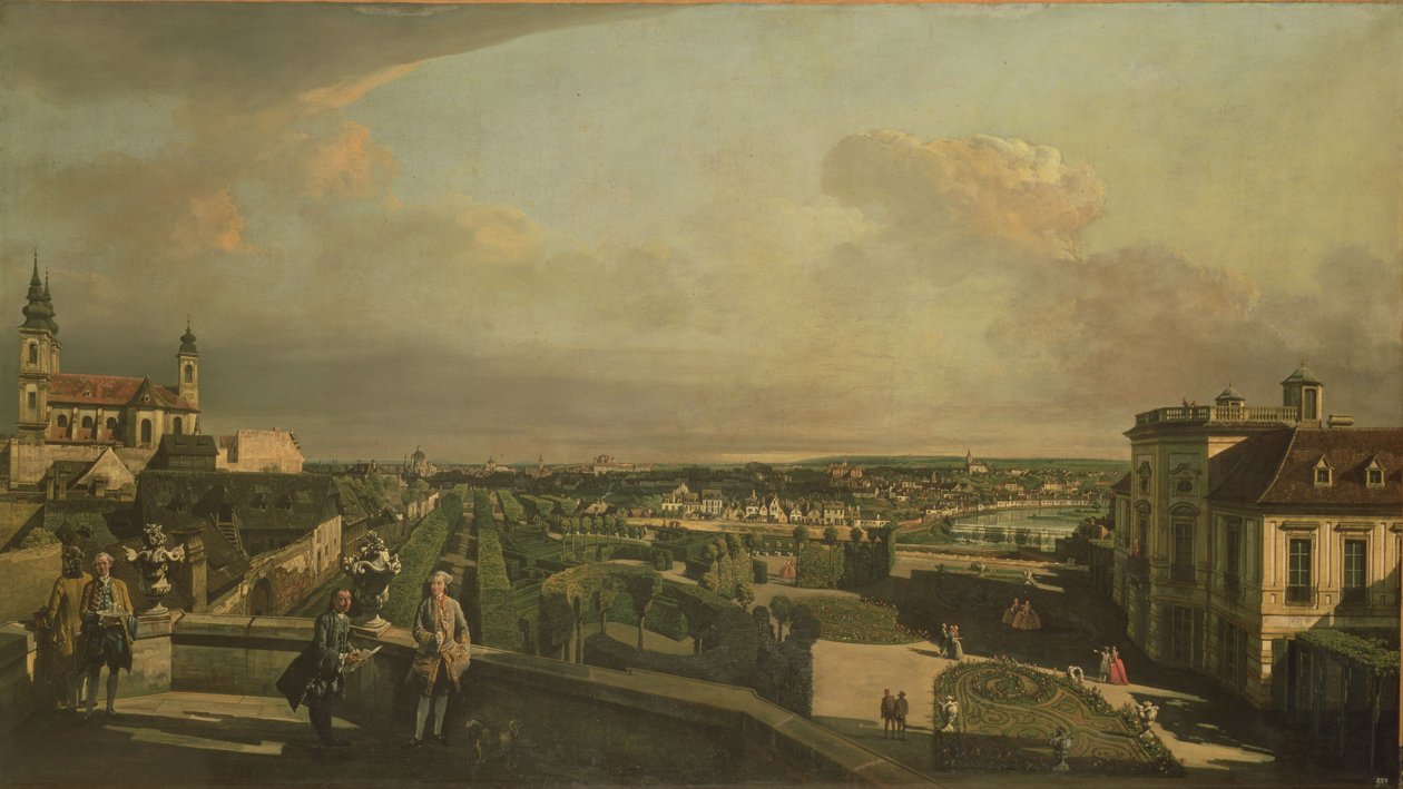 Il Palazzo e Giardino Kaunitz, Vienna, 1759-60 da Bernardo Bellotto