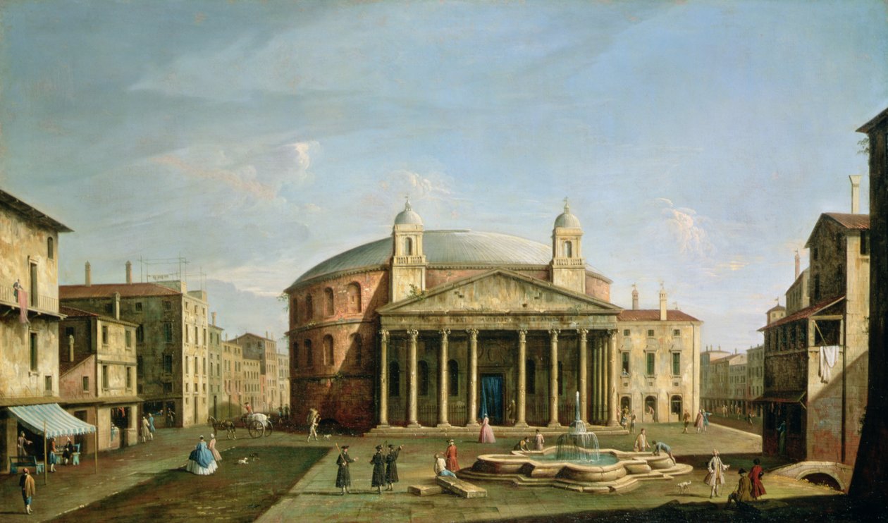 Il Pantheon a Roma da Bernardo Bellotto