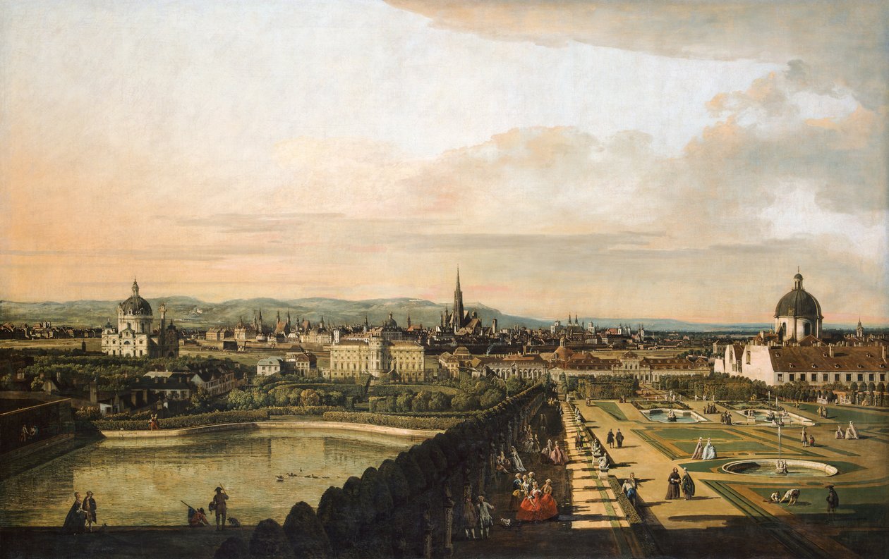 Vienna vista dal Palazzo del Belvedere da Bernardo Bellotto