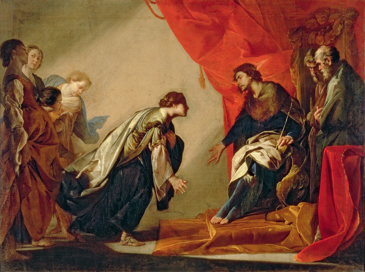 Ester davanti ad Assuero (c.1645-50) da Bernardo Cavallino