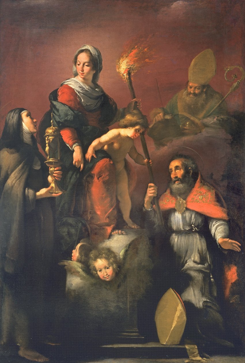 Madonna con Bambino con Santa Chiara, Sant