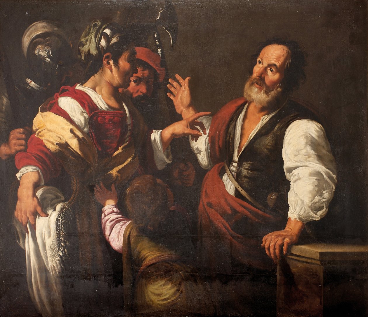 Il rinnegamento di San Pietro da Bernardo (follower of) Strozzi