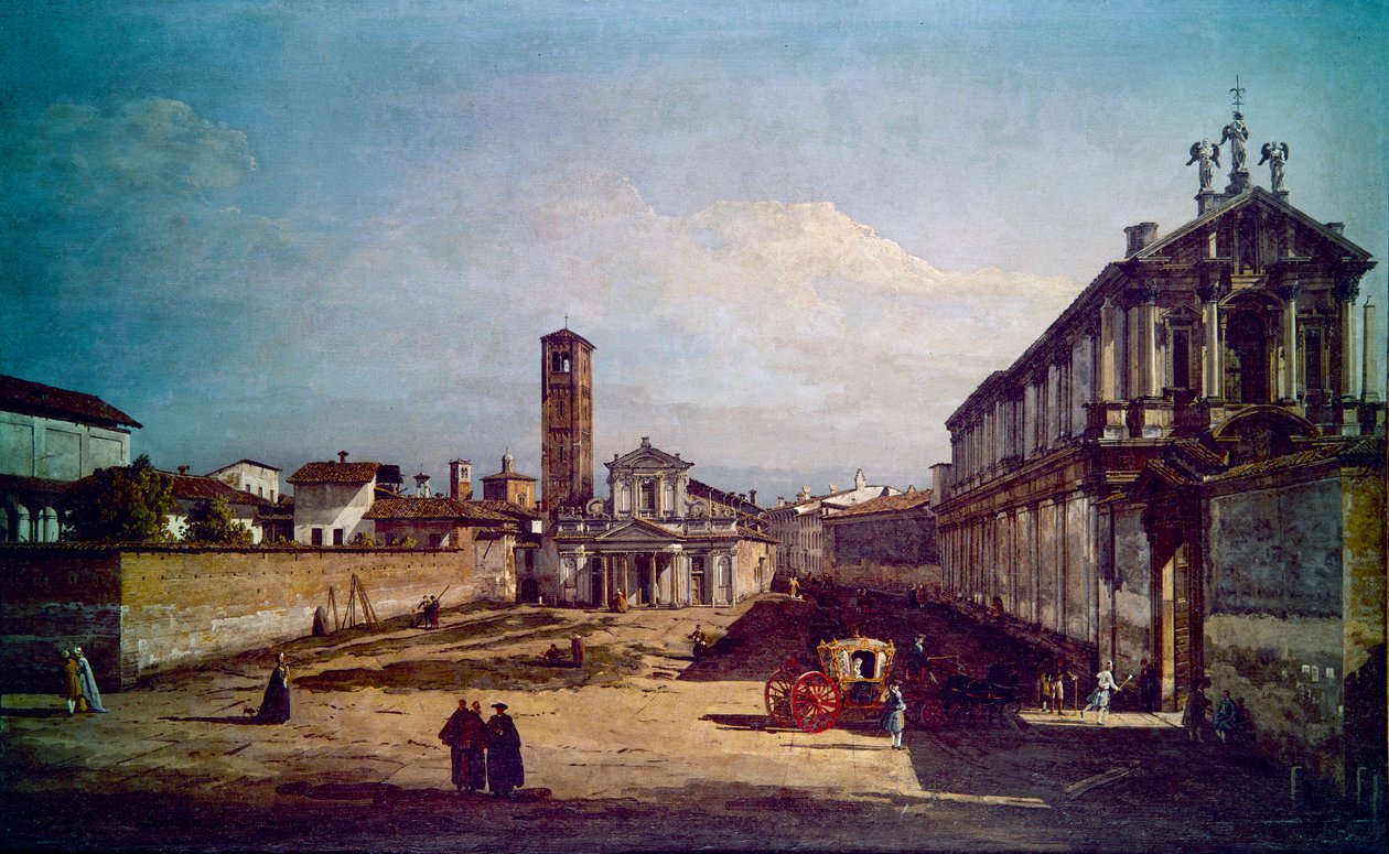 Veduta di Milano da Bernardo Bellotto