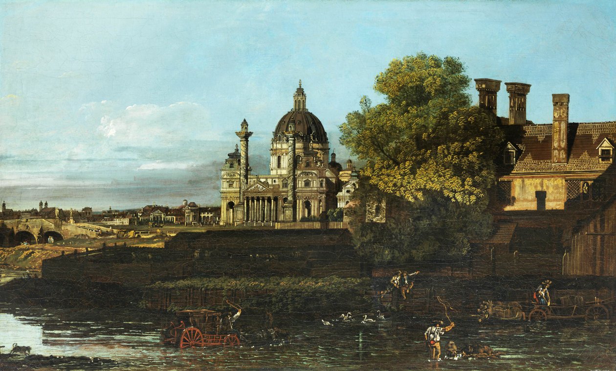 Bernardo Bellotto Vienna Karlskirche da Bernardo Bellotto