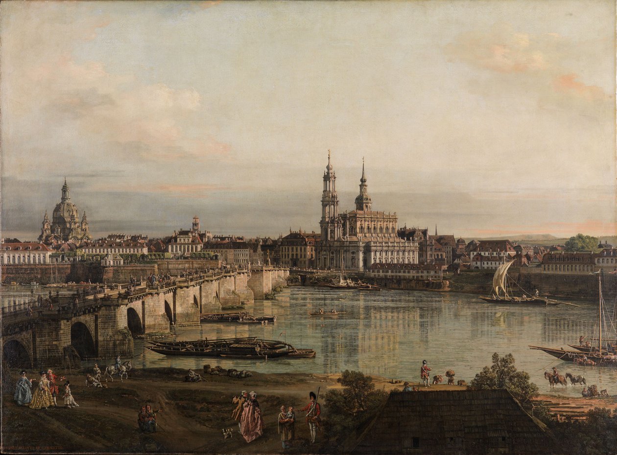 Veduta di Dresda da Bernardo Bellotto