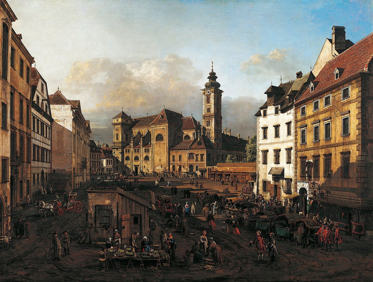Piazza Freyung da sud-est da Bernardo Bellotto