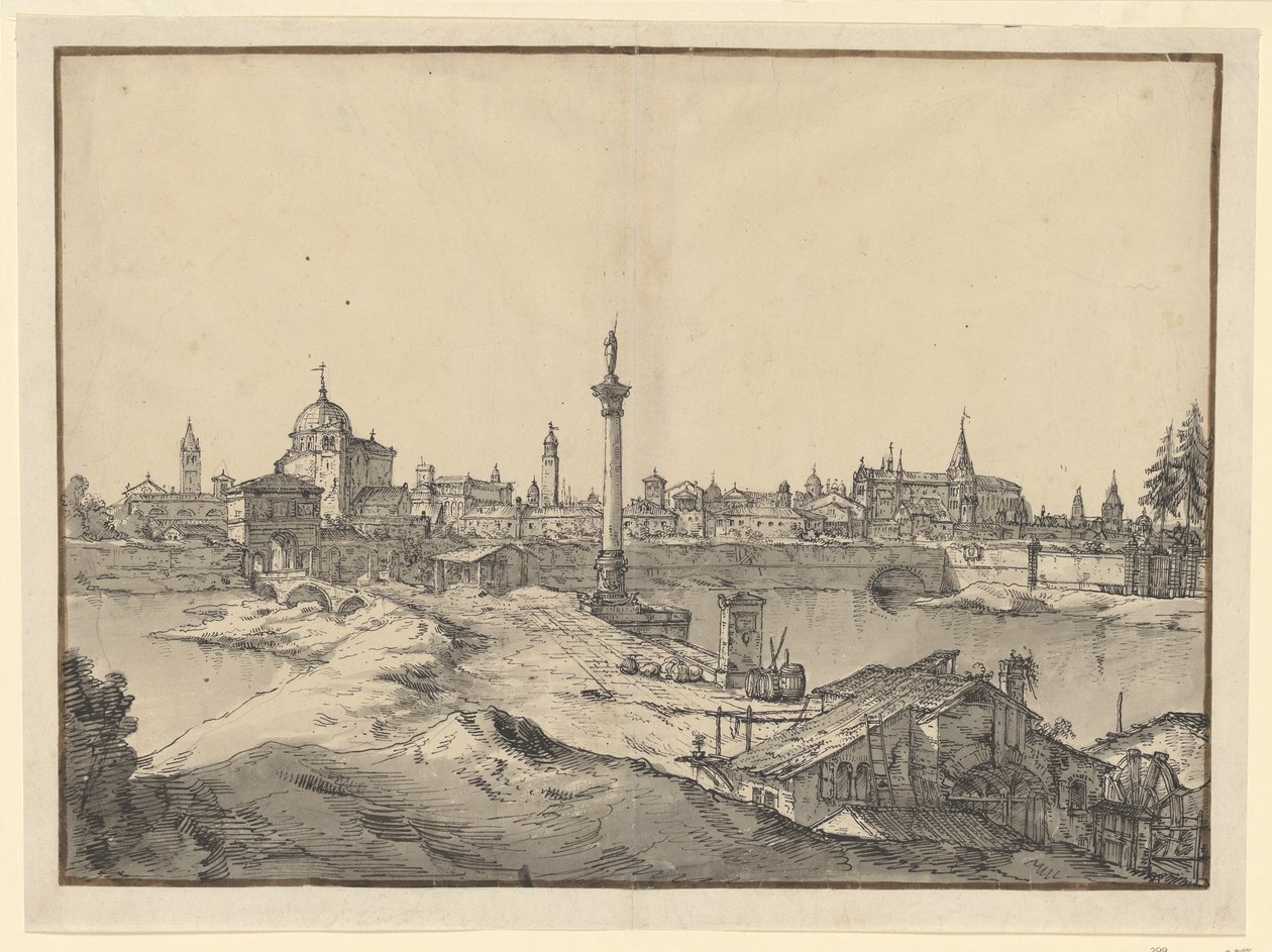 Veduta immaginaria di Padova da Bernardo Bellotto