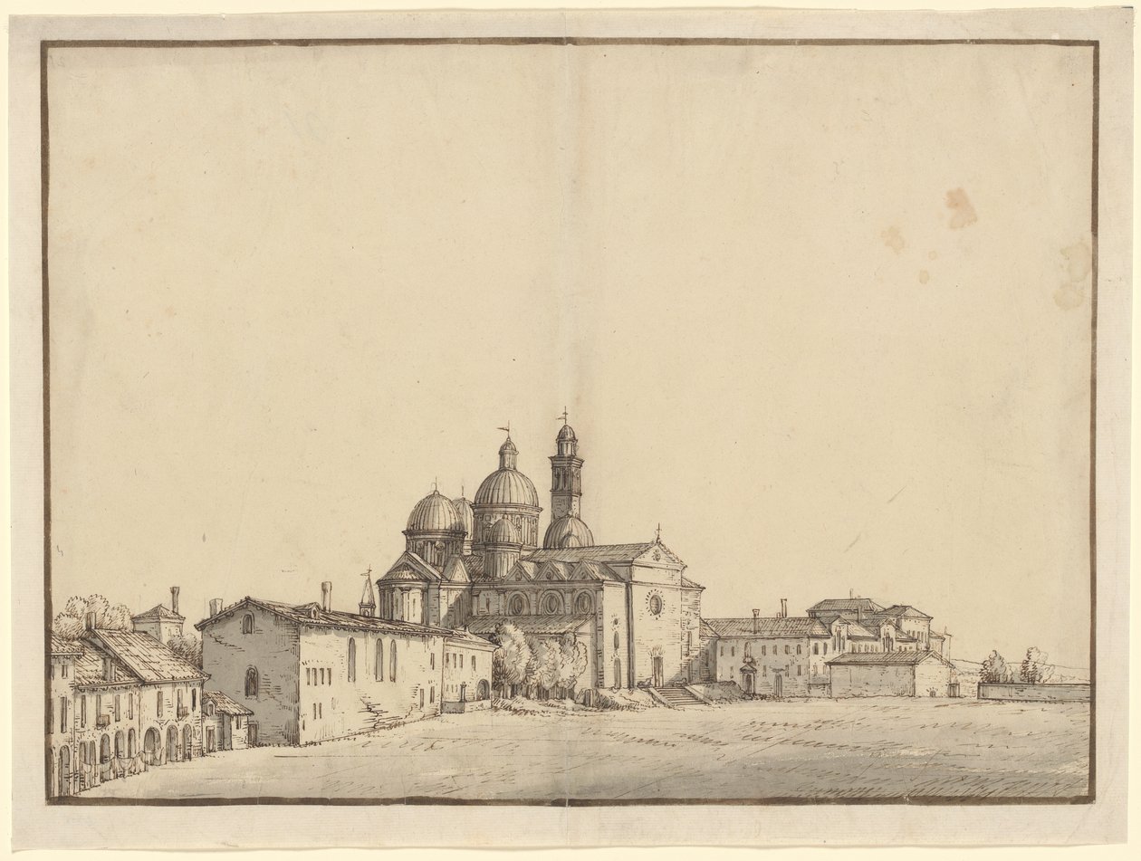 Santa Giustina and the Prato della Valle at Padua da Bernardo Bellotto