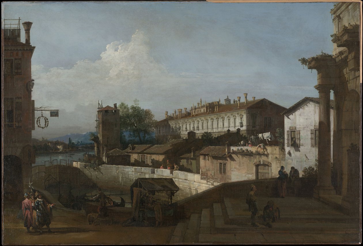 La chiusa di Dolo da Bernardo Bellotto