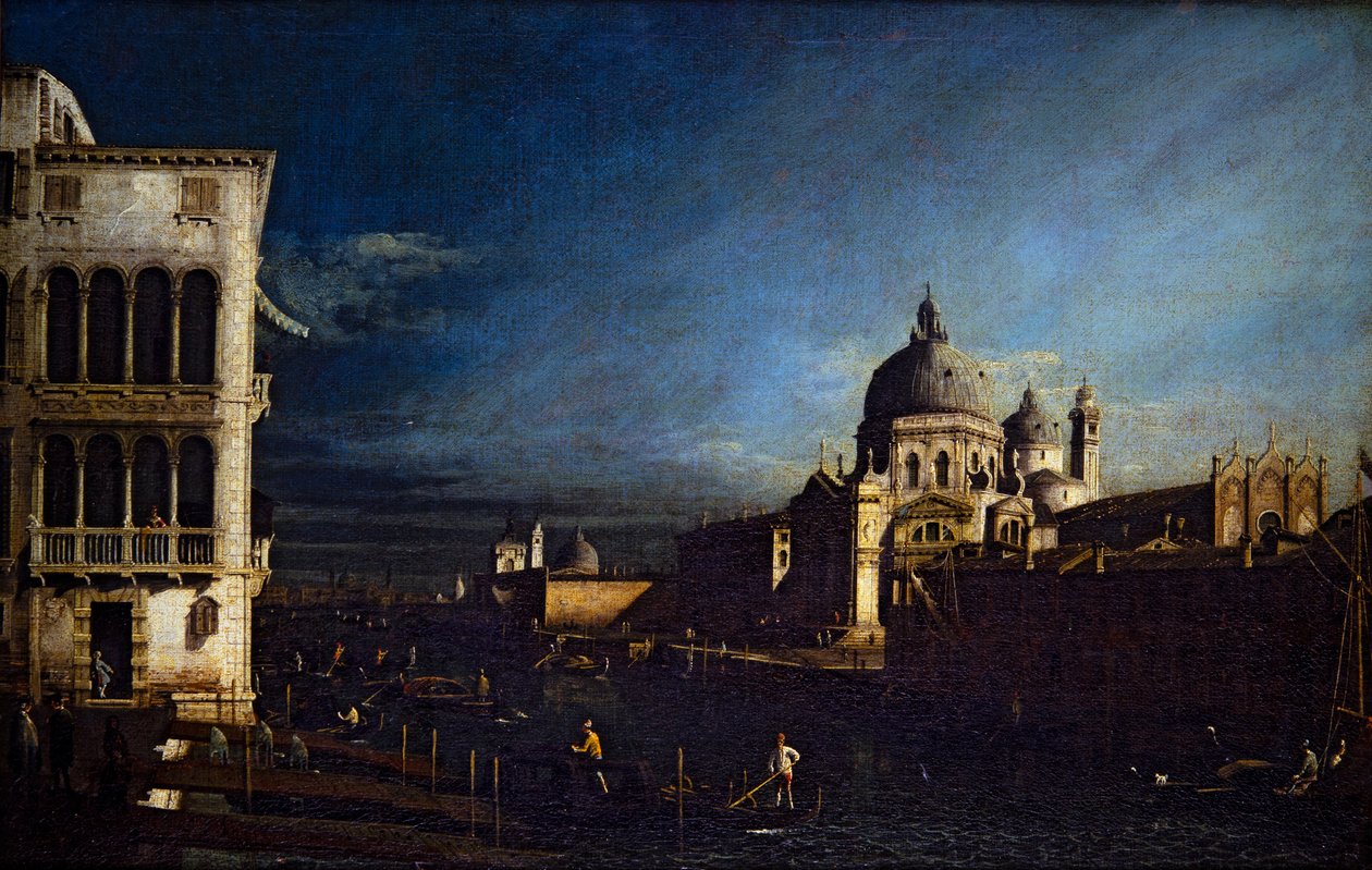 Due vedute veneziane, Canal Grande e Molo verso ovest da Bernardo Bellotto