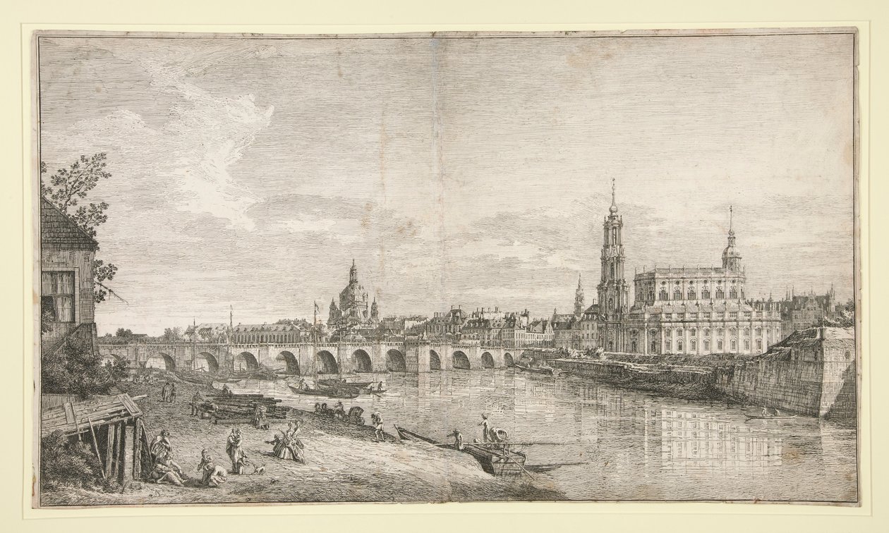 Veduta del ponte di Dresda sull