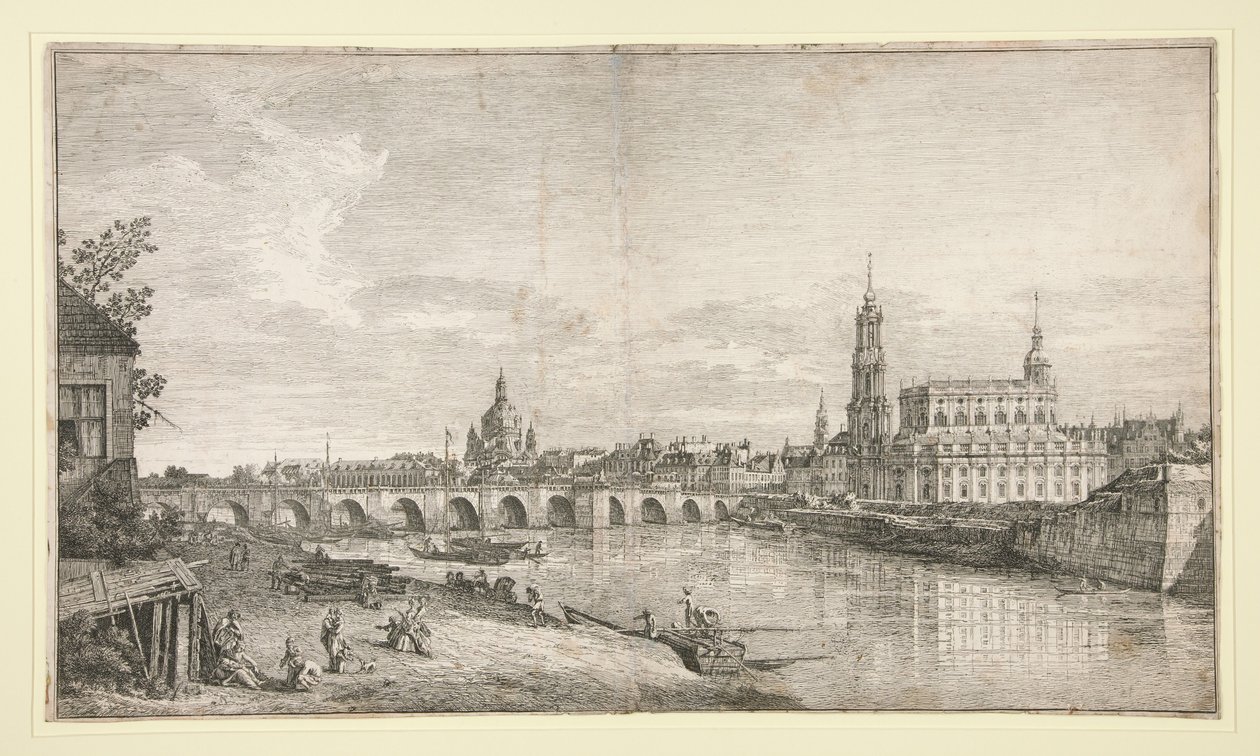 Veduta del ponte di Dresda sull