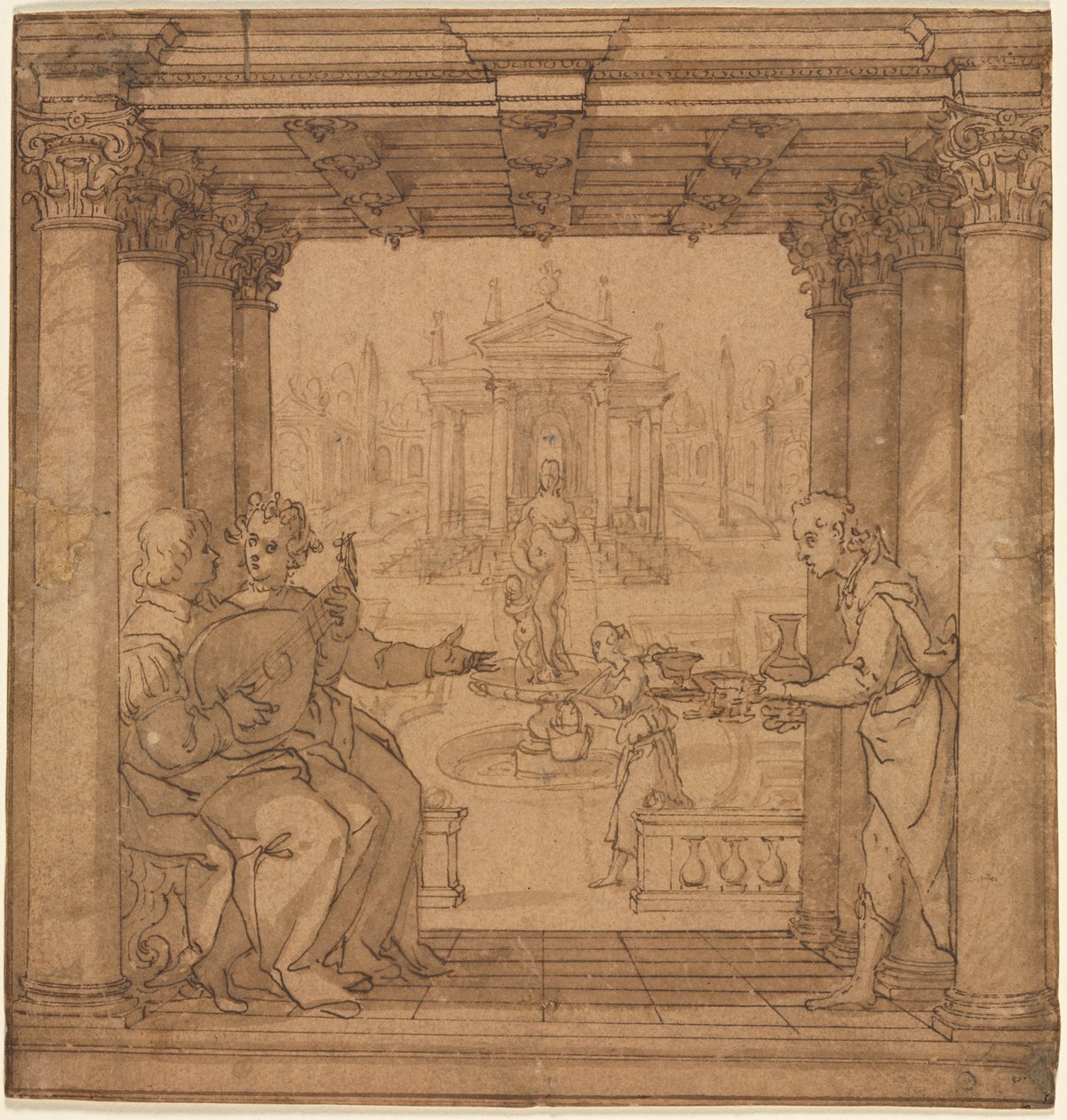 Illustrazione dalla Gerusalemme Liberata di Torquato Tasso, 1586-1590 da Bernardo Castello