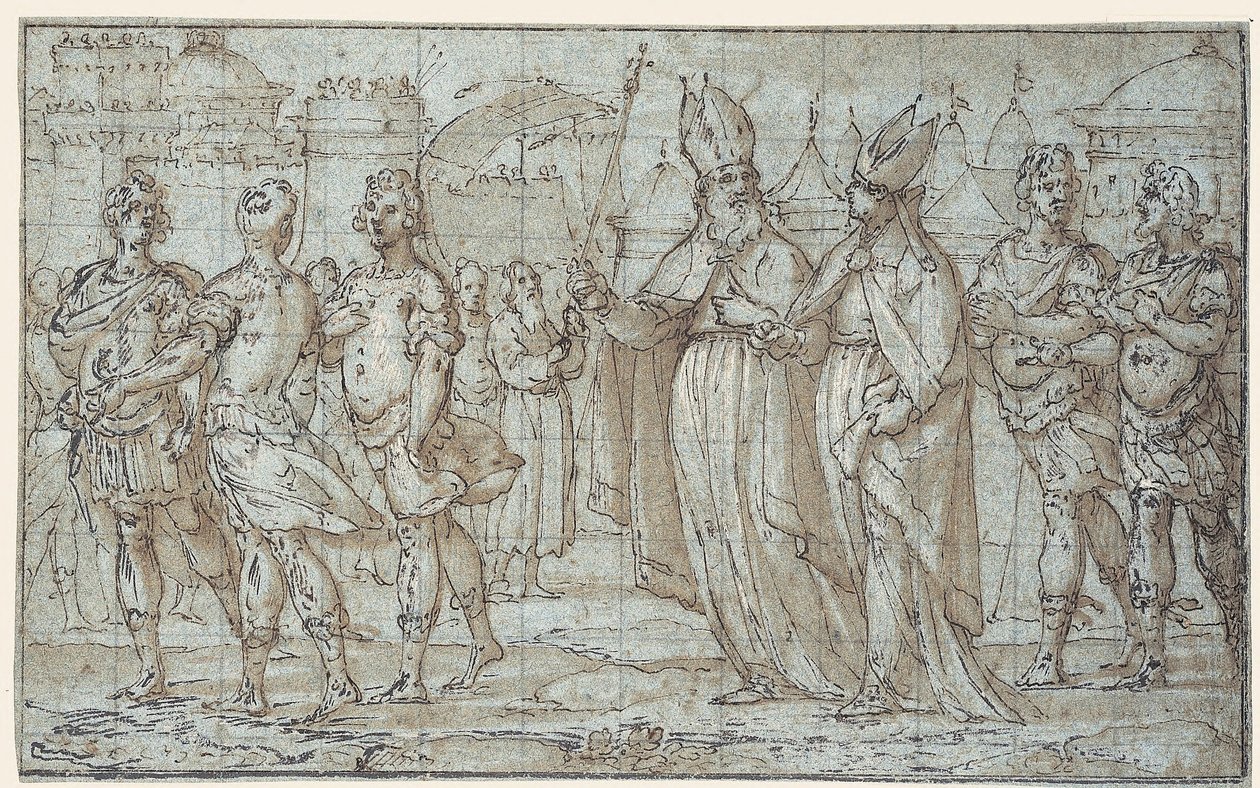 Processione al Monte degli Ulivi da Bernardo Castello