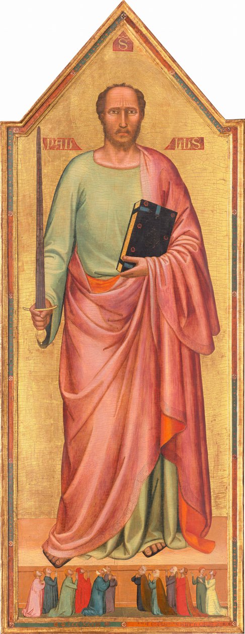 San Paolo e un gruppo di adoratori, 1333 da Bernardo Daddi