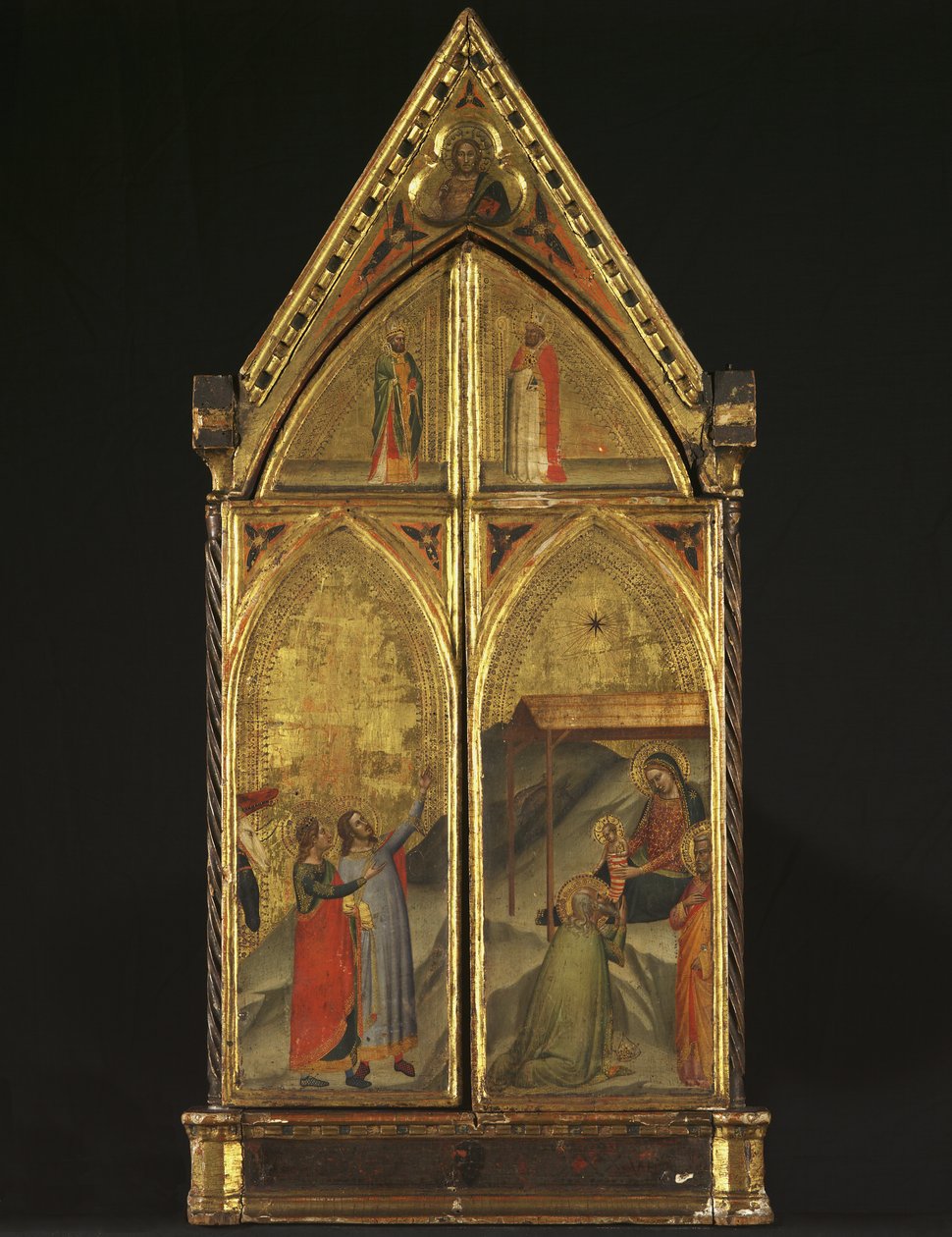 Trittico - La Vergine e il Bambino in trono con santi, 1338 da Bernardo Daddi