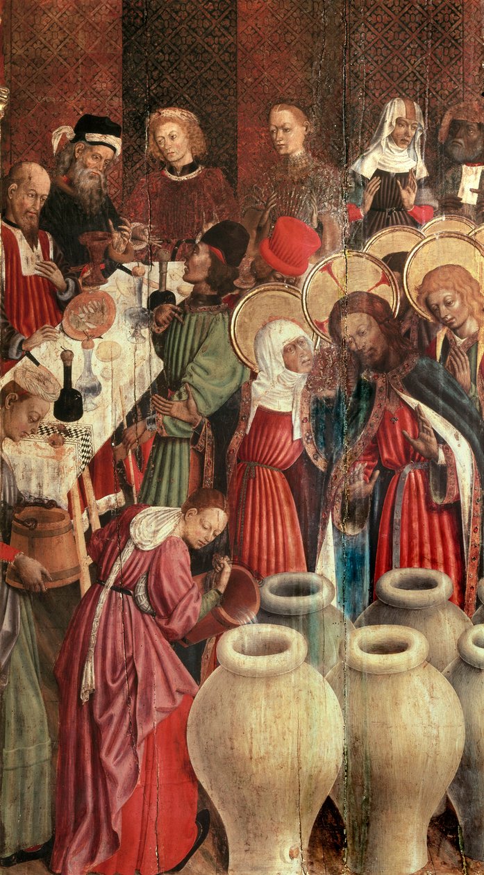 Pala della Trasfigurazione (dettaglio delle nozze di Cana) da Bernardo Martorell