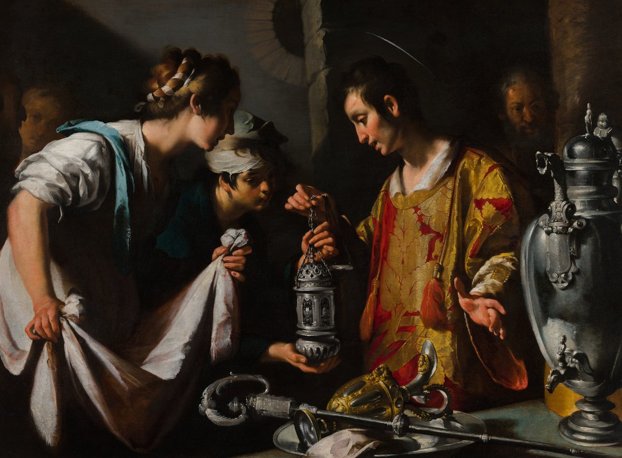 San Lorenzo distribuisce le ricchezze della Chiesa da Bernardo Strozzi