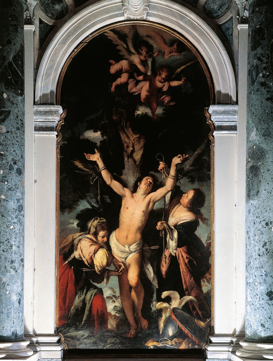 San Sebastiano curato dalle sante donne da Bernardo Strozzi