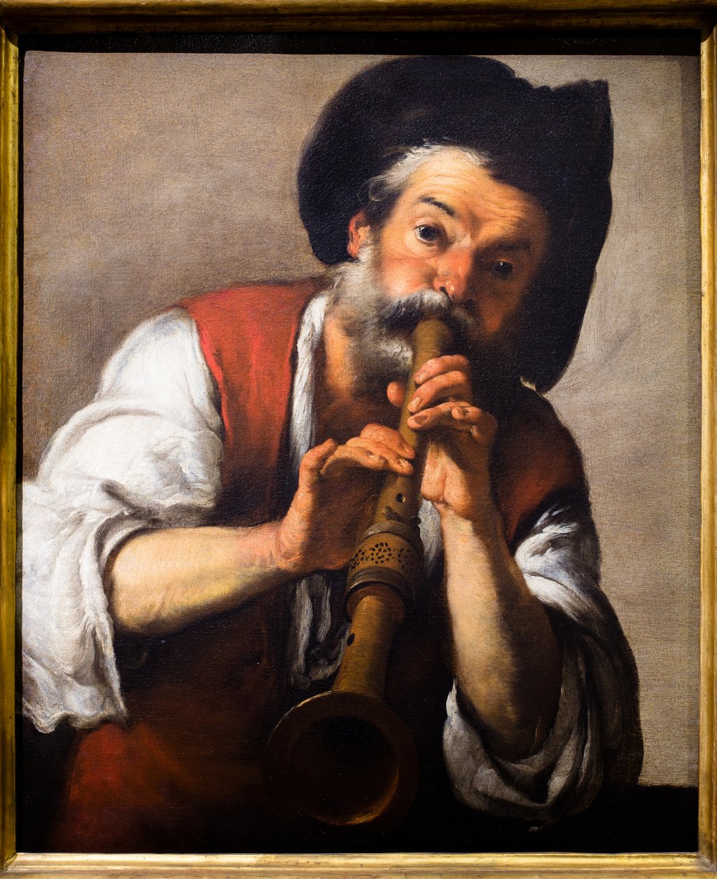 The Piffero Player (Il Pifferaio), ca. 1624-1625 (Oil on canvas) da Bernardo Strozzi